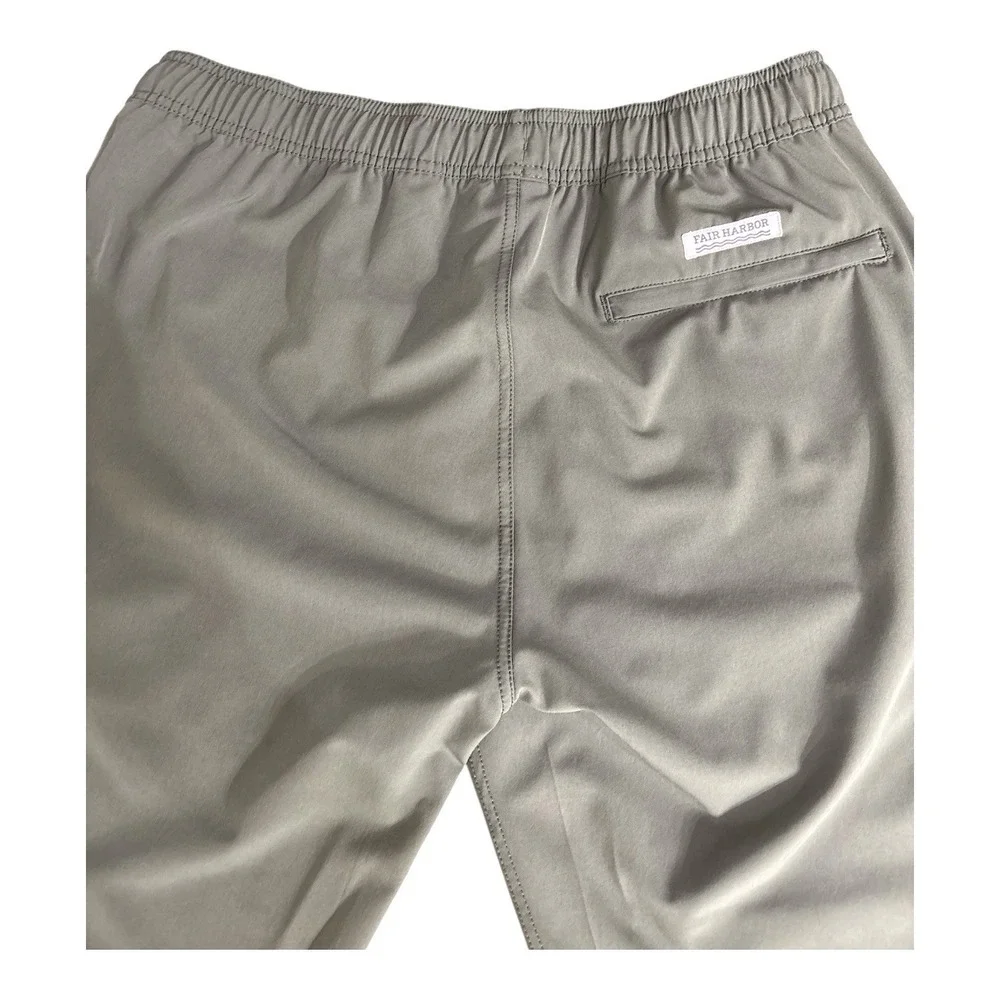 Fair Harbor Men's Lg The One Pant Green Performance Stretch Athleisure Quick Dry